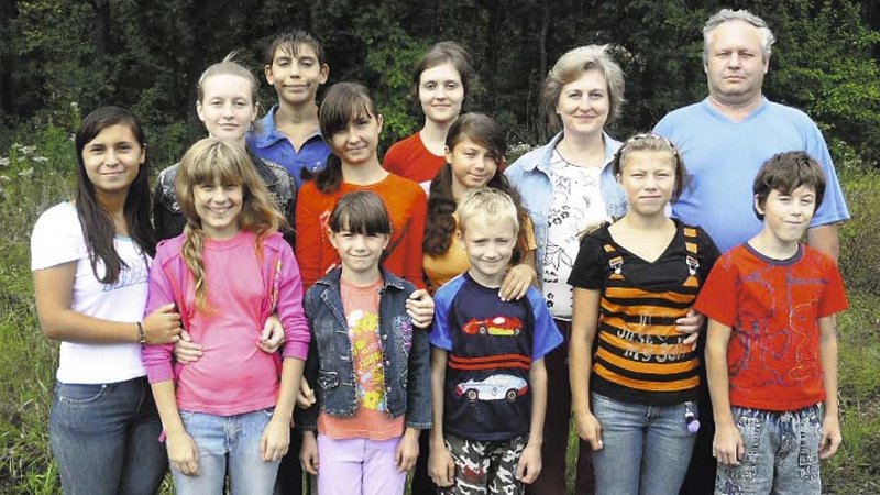 Валентина Жидкова и её большая семья