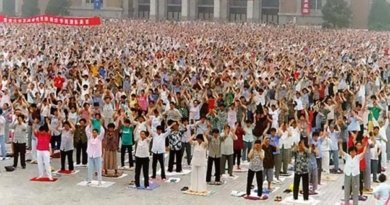 Коллективная практика Фалуньгун в г. Шеньян до начала репрессий