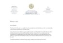 Приветственное письмо члена городского совета Нью-Йорка Маргарет Чин