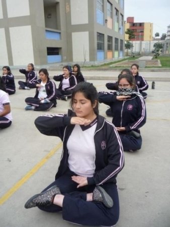 Выполнение упражнений Фалуньгун г. Лима, Перу
