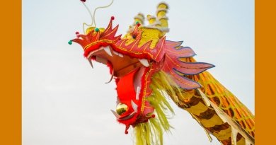 Мифический китайский дракон, традиционно используемый на праздниках в Китае