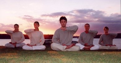 Выполнение пятого упражнения (медитация) метода практики Фалуньгун