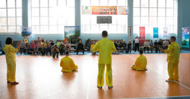 Презентация метода практики Фалунь Дафа на празднике Дня Цигуна в городе Томске, 2019 г.