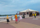 Информационное мероприятие последователей Фалуньгун на набережной в Нижнем Новгороде, май 2019 г.