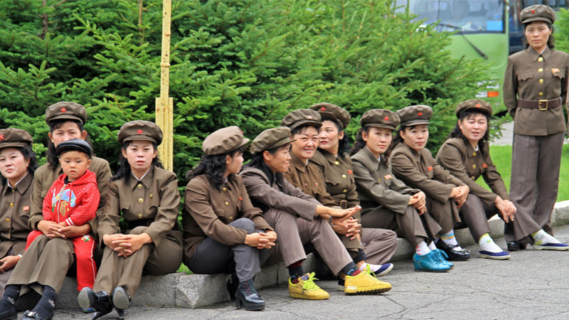 Северная Корея. Женщины-военнослужащие. Фото: timeout.com
