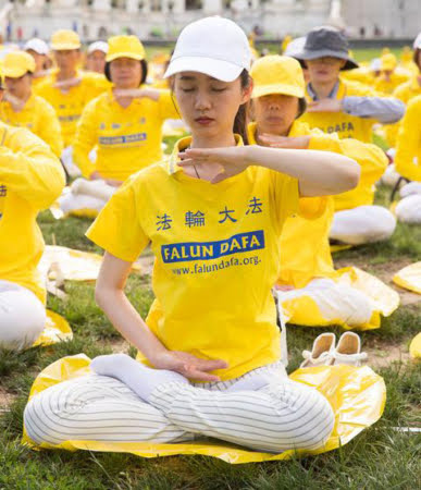 Пример выполнения пятого упражнения Фалуньгун