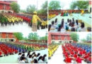 Практикующие Фалунь Дафа обучают упражнениям учеников и преподавателей в средней школе Святого Ксавьера, Индия