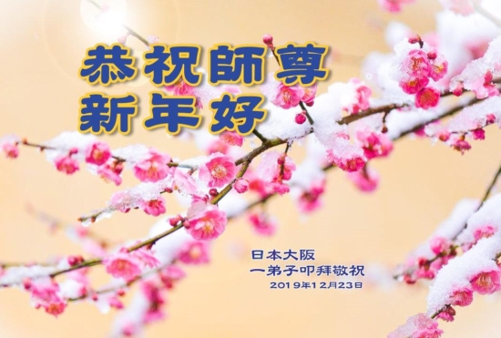 Практикующие Фалунь Дафа из Японии желают Учителю Ли счастливого Нового года!
