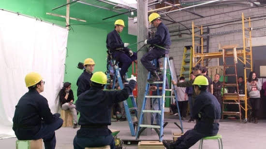 Рабочие моменты съёмки фильма «Вечные пятьдесят минут»