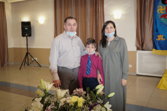 Валентина Сергеева со своим мужем и сыном